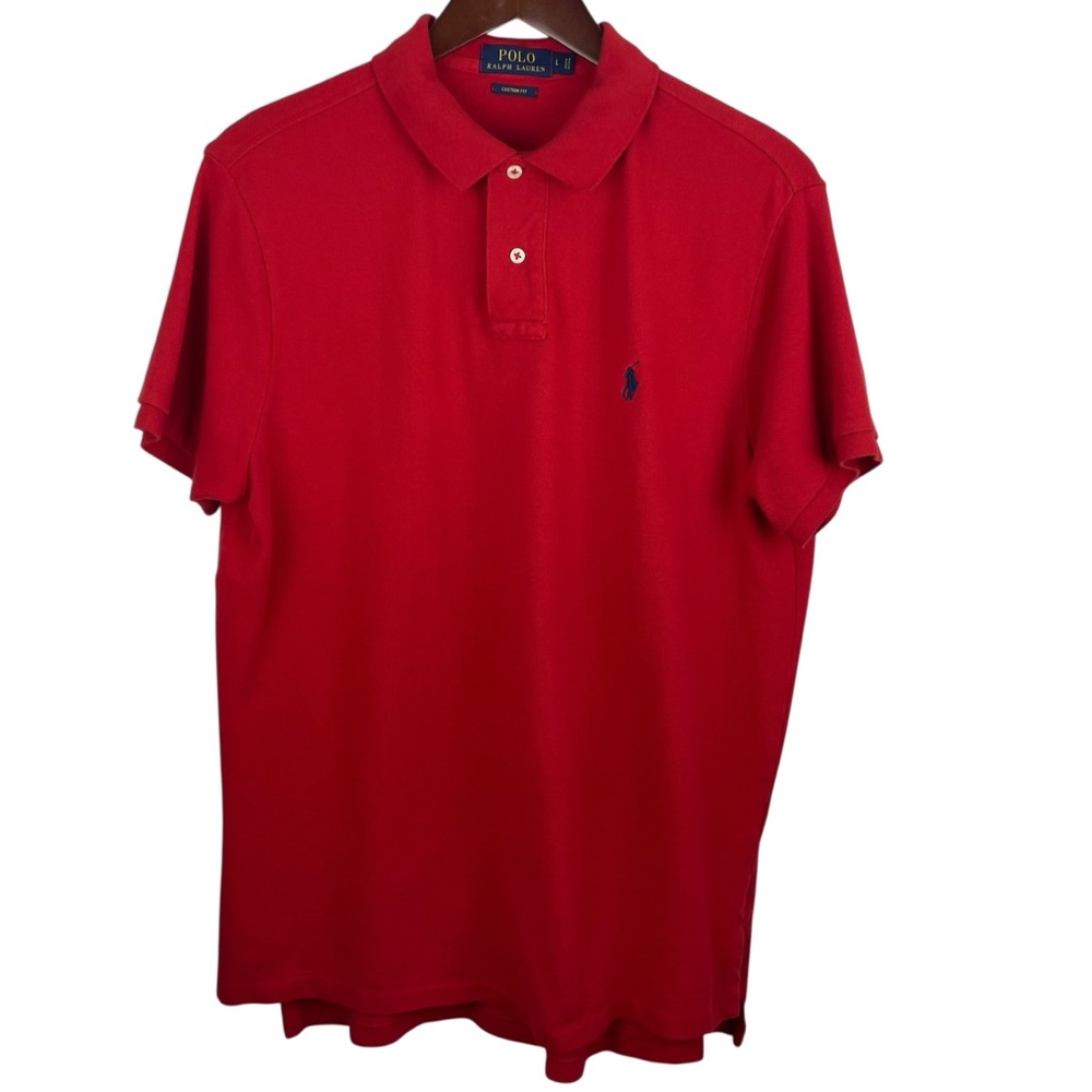 Polo Ralph Lauren | Red Cotton Custom Fit Logo Polo Shirt
